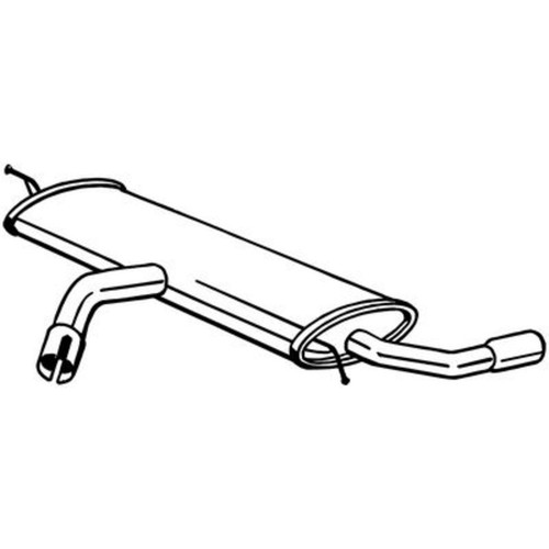 Endschalldämpfer bosal - endschalldämpfer,